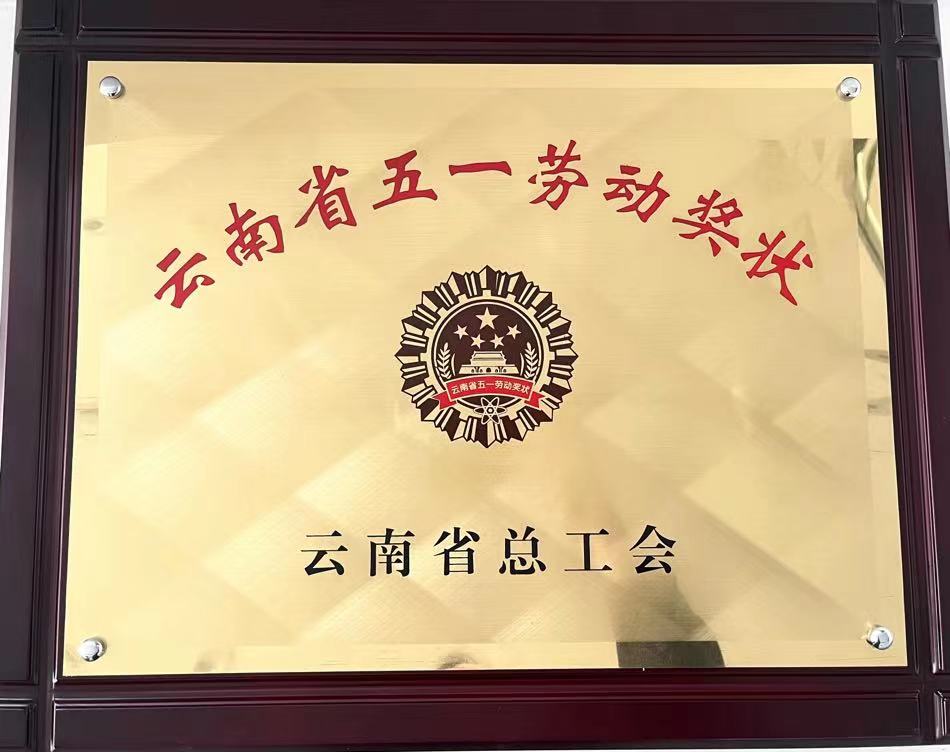云南省五一勞動獎狀